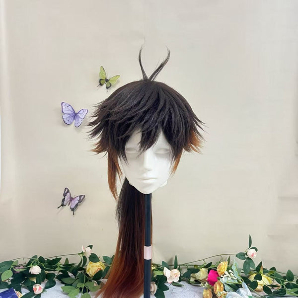 Genshin Impact Zhongli Cosplay Wig
