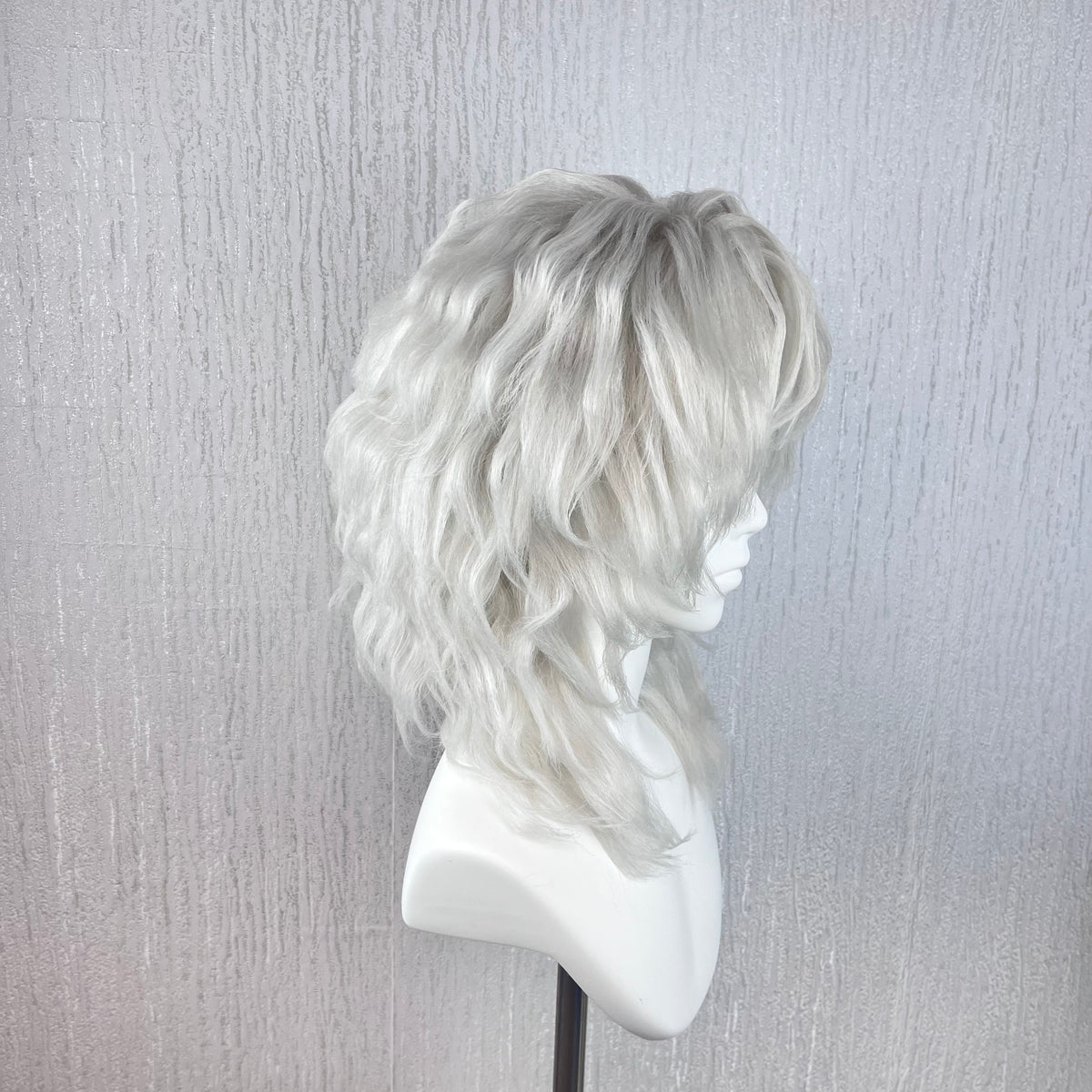 Demon Slayer Rui Cosplay Wig - Silver White Wavy
