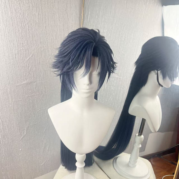 3 Styles Wear Fu Rong Cos Wig, Convertible into High Ponytail, Down Hair and Short Cut