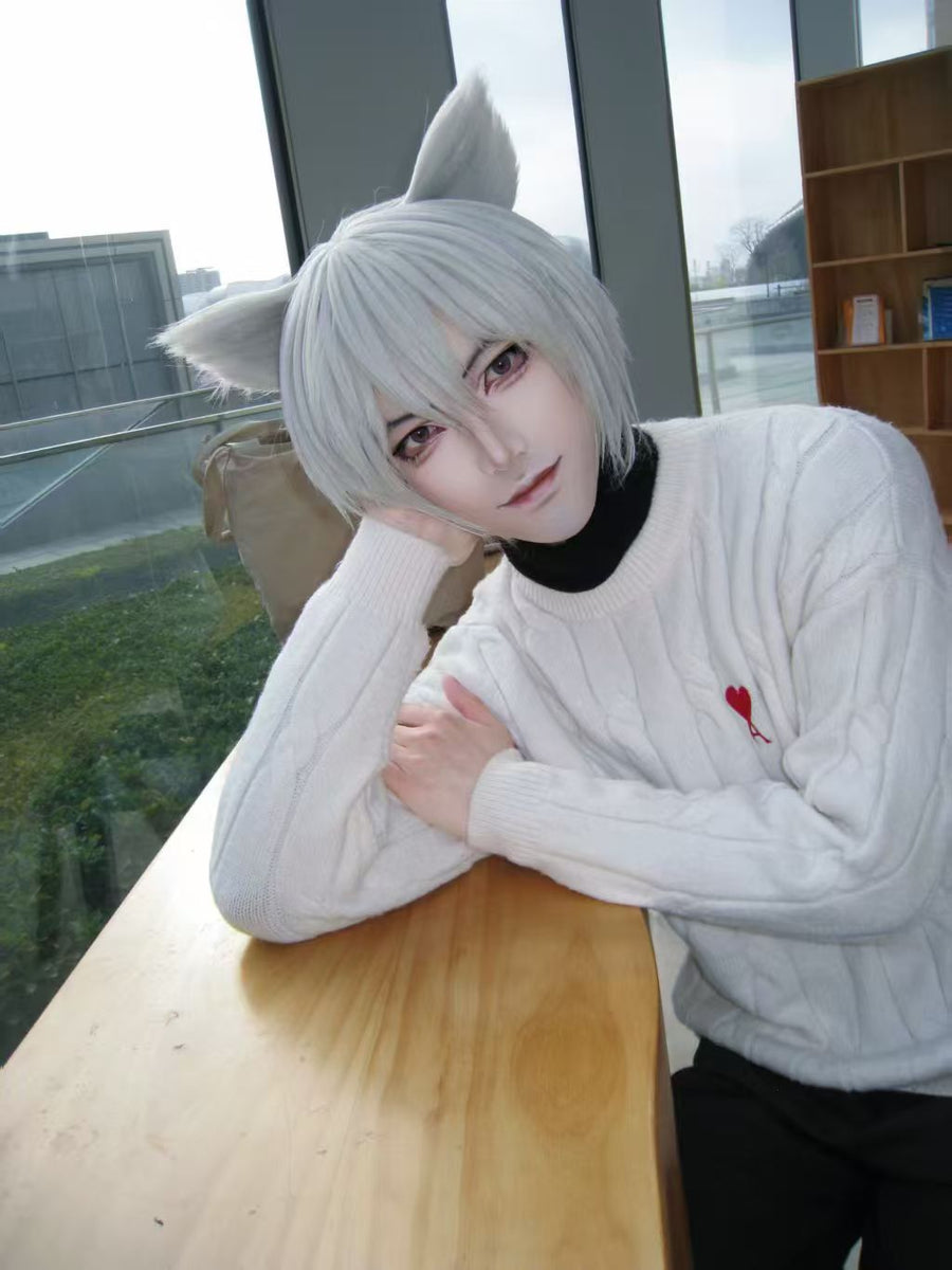 Sesshomaru Cosplay Wig | Inuyasha White Anime Wig