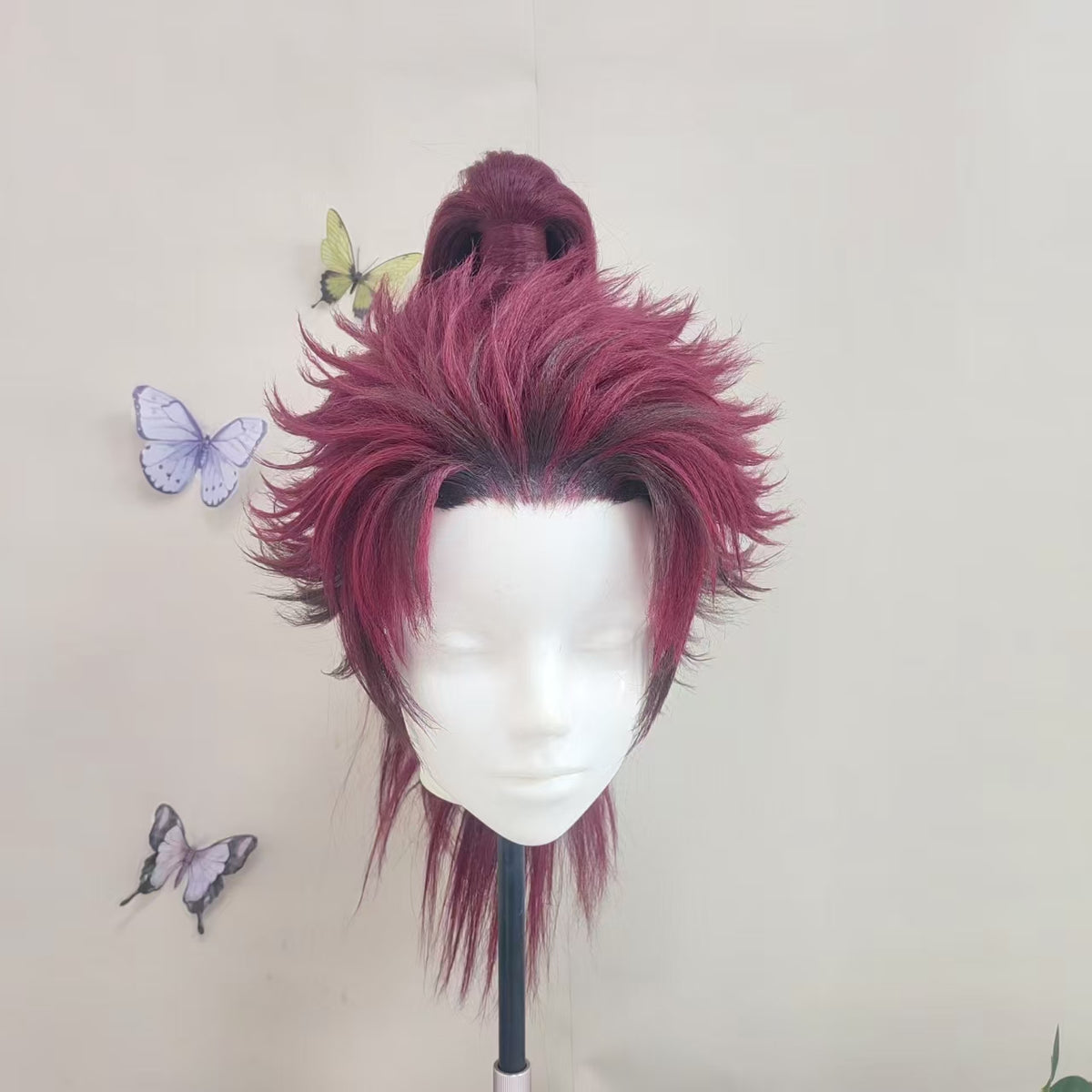 Dual-purpose Tanjiro Detachable Ponytail Pre-Styled Anime Cosplay Wi