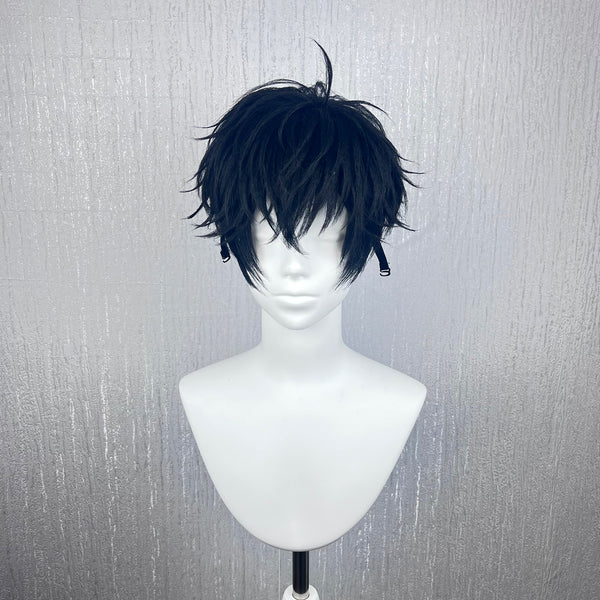 Ren Amamiya Persona 5 Hand Styled Black Anime Cos Wig