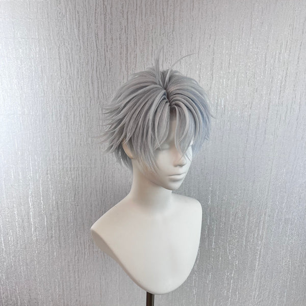 Phainon Honkai Star Rail Hand Styled Silver Blue Anime Cos Wig