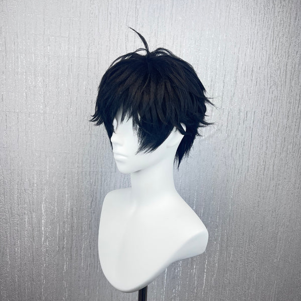 Ren Amamiya Persona 5 Hand Styled Black Anime Cos Wig