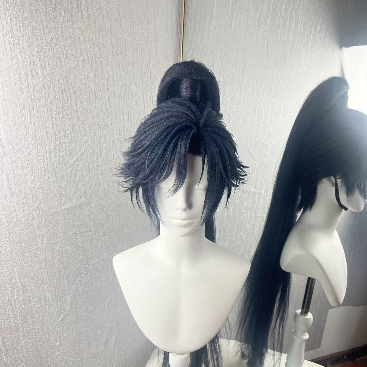 3 Styles Wear Fu Rong Cos Wig, Convertible into High Ponytail, Down Hair and Short Cut