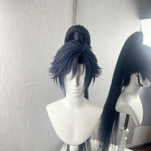 Load image into Gallery viewer, 3 Styles Wear Fu Rong Cos Wig, Convertible into High Ponytail, Down Hair and Short Cut