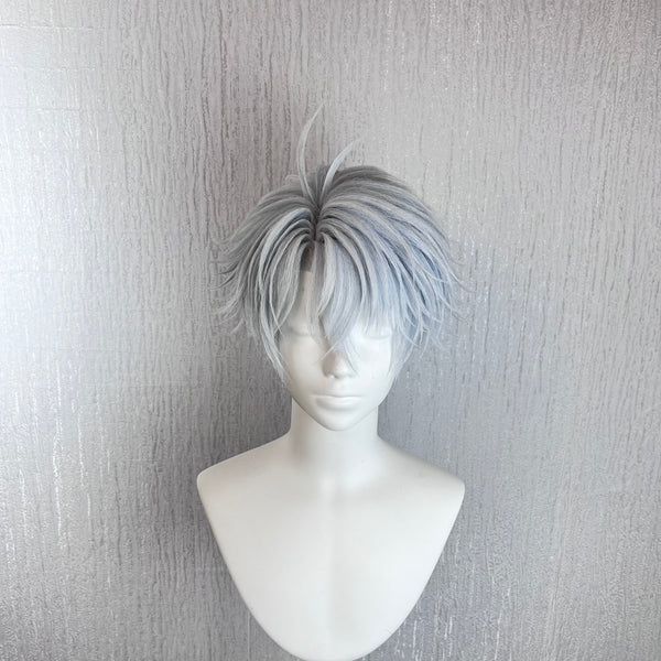 Phainon Honkai Star Rail Hand Styled Silver Blue Anime Cos Wig