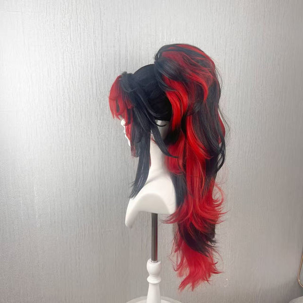 Kokushibo | Premium Synthetic Pre-Styled Cosplay Wig, Professionally Fluffy Hand-Shaped, Perfect for Halloween Cosplay, Comic Con, Roleplay and Portrait Photography