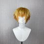 Agatsuma Zenitsu Demon Slayer Cosplay Wig, Hand Pre-Styled Yellow Orange Gradient Short Fluffy Wig with Fringe for Comic Con, Halloween and Anime Cosplay