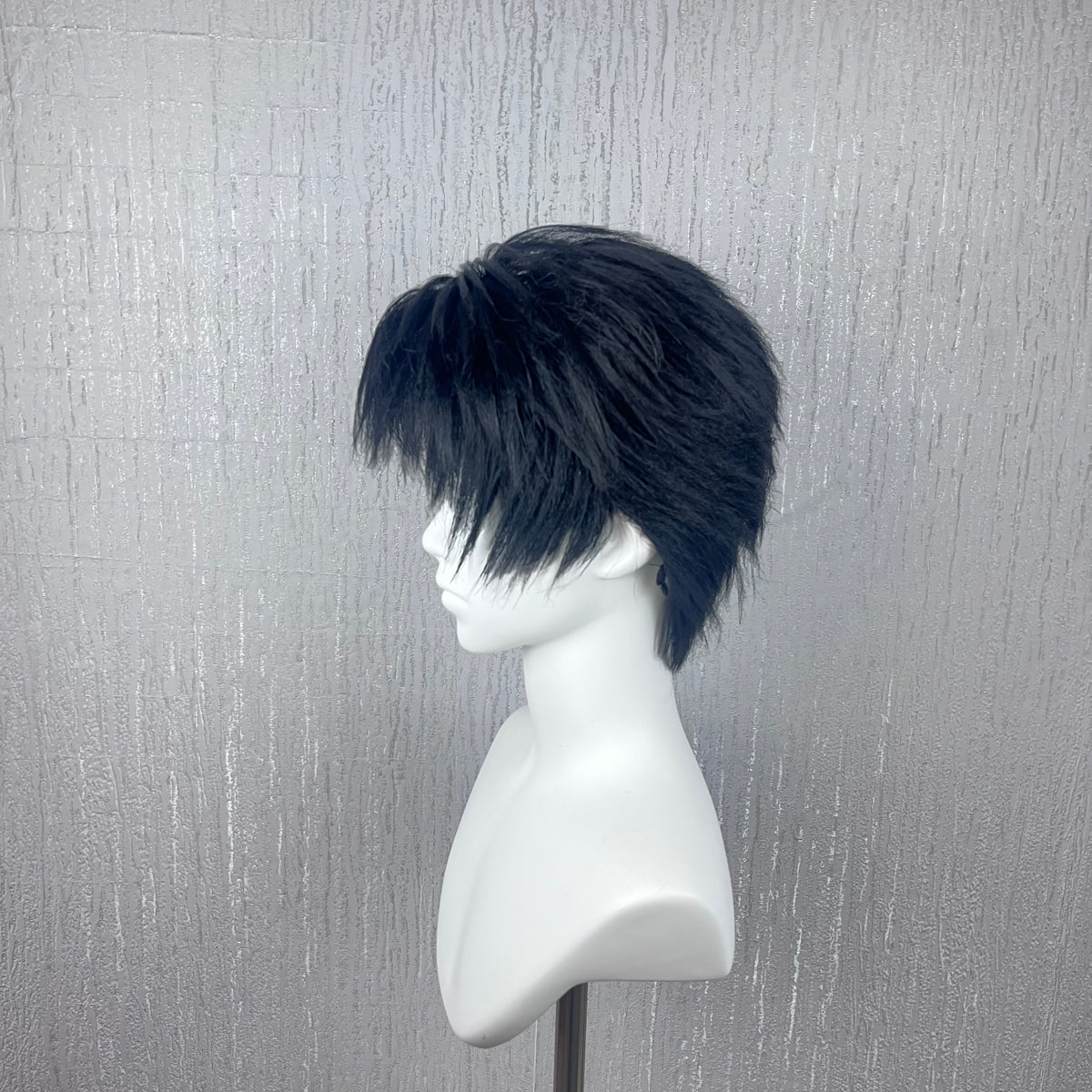 Independent Site Title: Chen Jingshen Cosplay Wig from Wait for Me After School, Magnetic Convertible Dual-Style Bangs Black Messy Short Hair, Hand Pre-Styled Versatile Male Anime Character Wig