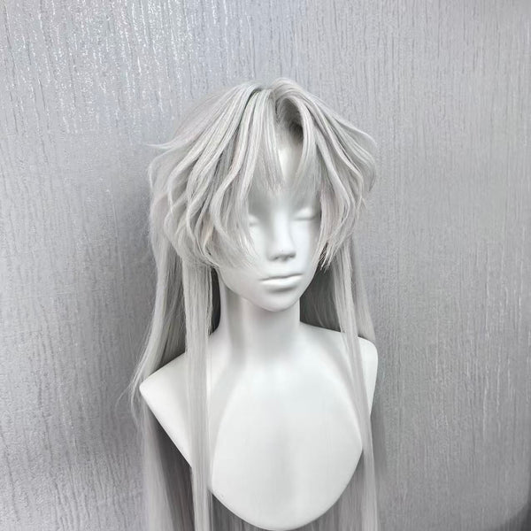 Sesshomaru Cosplay Wig | Inuyasha White Anime Wig