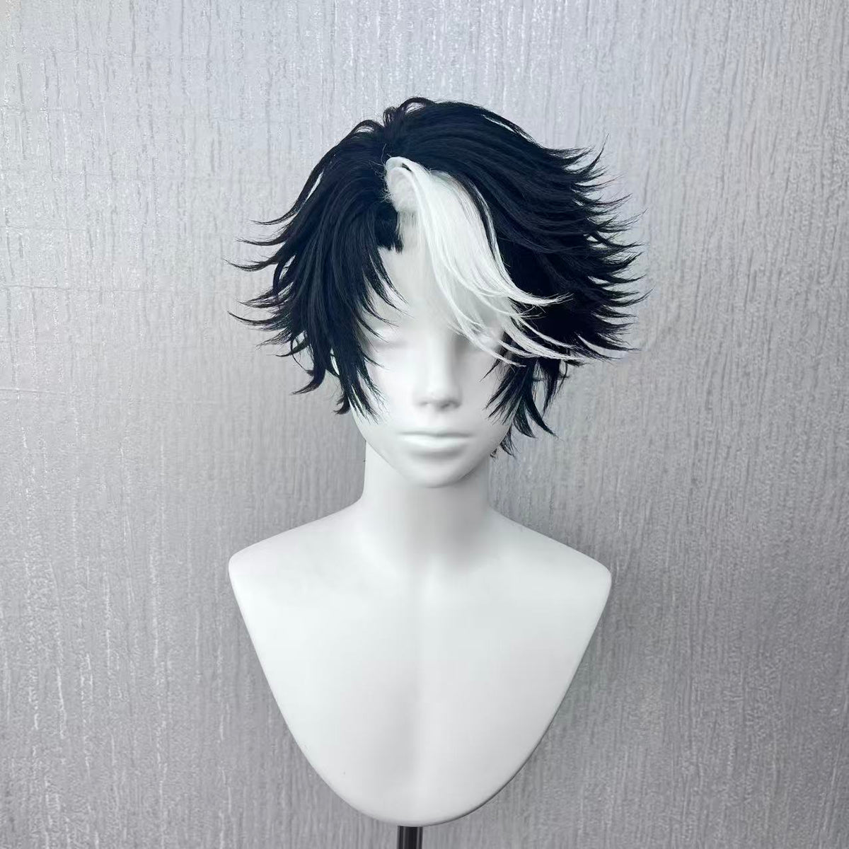 oseph Photographer Cosplay Wig – Identity V Black and White Handmade Styled Wig