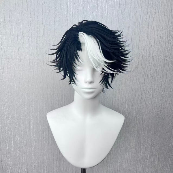 oseph Photographer Cosplay Wig – Identity V Black and White Handmade Styled Wig