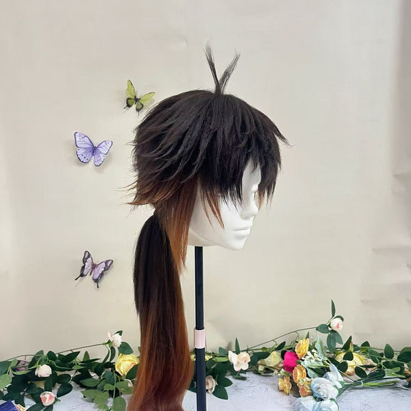 Genshin Impact Zhongli Cosplay Wig