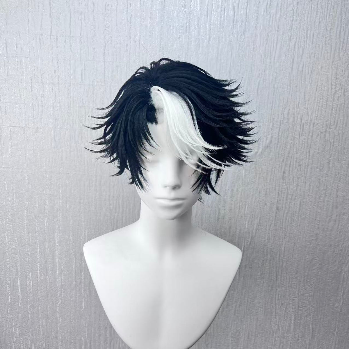 oseph Photographer Cosplay Wig – Identity V Black and White Handmade Styled Wig