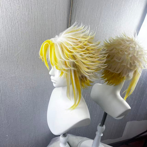 ao Short Cosplay Wig | Hand Pre-Styled Fluffy Layered Wig for Game Character Cosplay, Comic Con & Halloween Costume