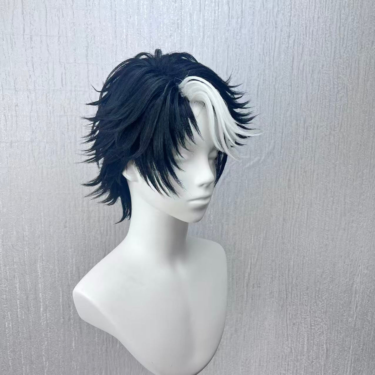 oseph Photographer Cosplay Wig – Identity V Black and White Handmade Styled Wig