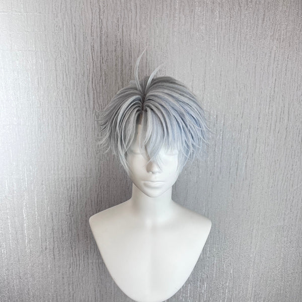 Phainon Honkai Star Rail Hand Styled Silver Blue Anime Cos Wig