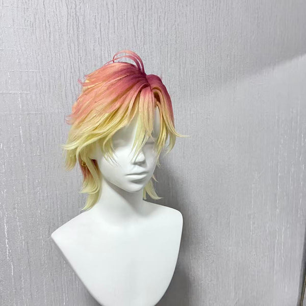 Yuma Mukami Cosplay Wig – Diabolik Lovers Red & Blonde Handmade Styled Wig