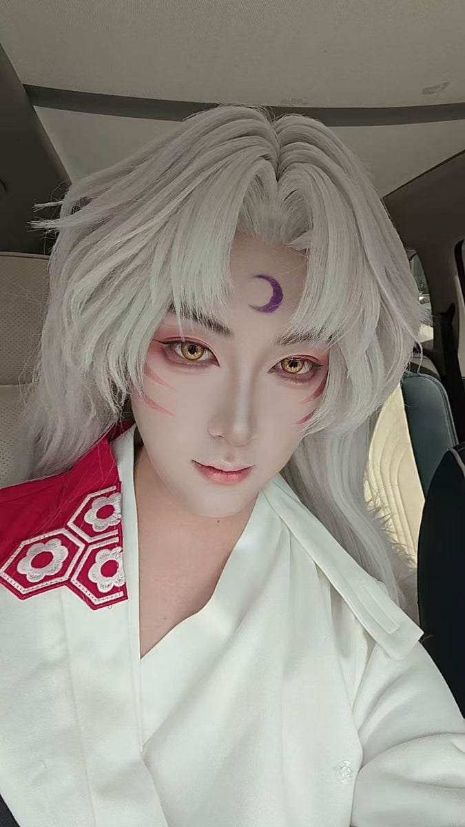 Sesshomaru Cosplay Wig | Inuyasha White Anime Wig