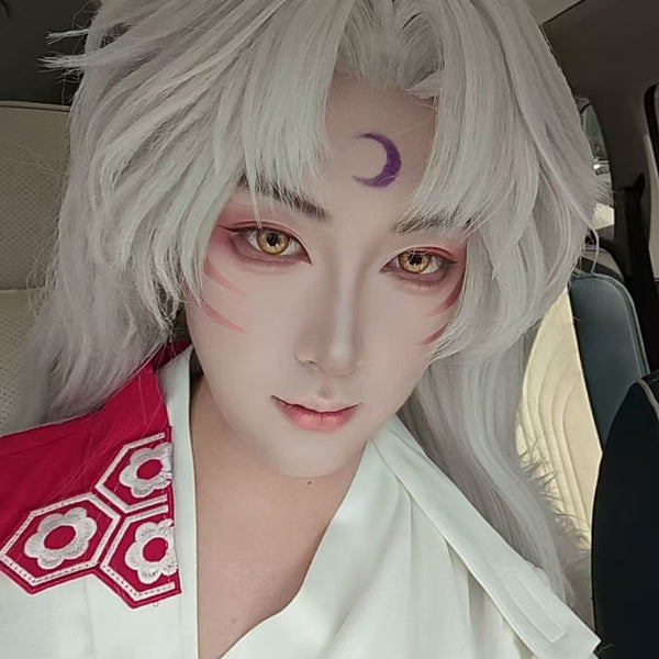 Sesshomaru Cosplay Wig | Inuyasha White Anime Wig