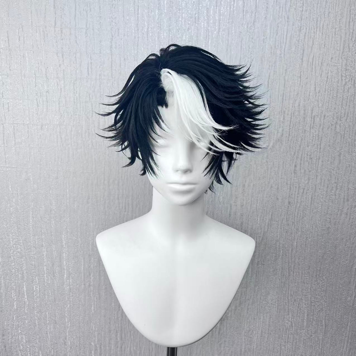 oseph Photographer Cosplay Wig – Identity V Black and White Handmade Styled Wig