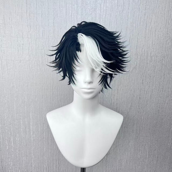 oseph Photographer Cosplay Wig – Identity V Black and White Handmade Styled Wig