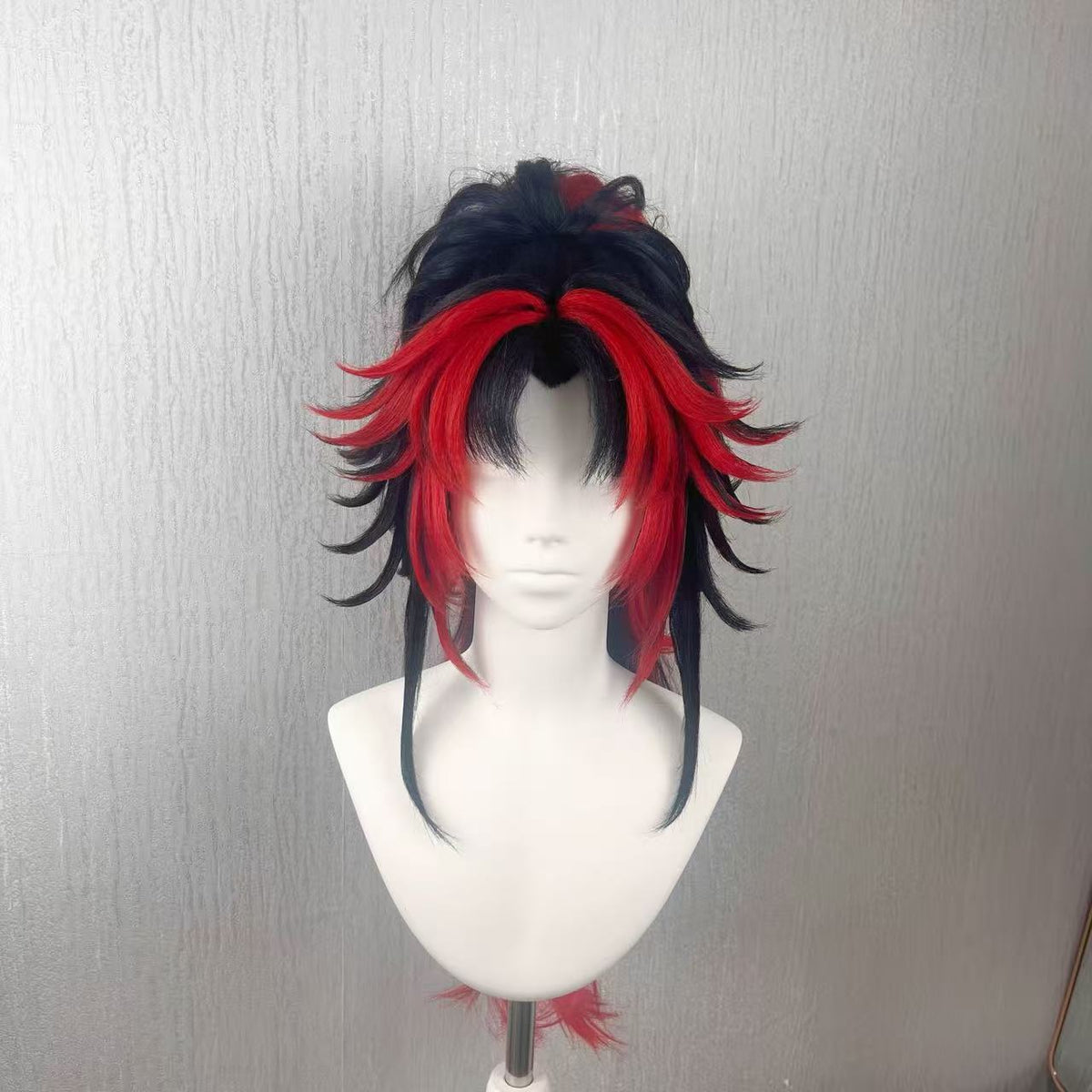 Kokushibo | Premium Synthetic Pre-Styled Cosplay Wig, Professionally Fluffy Hand-Shaped, Perfect for Halloween Cosplay, Comic Con, Roleplay and Portrait Photography
