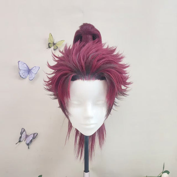 Dual-purpose Tanjiro Detachable Ponytail Pre-Styled Anime Cosplay Wi