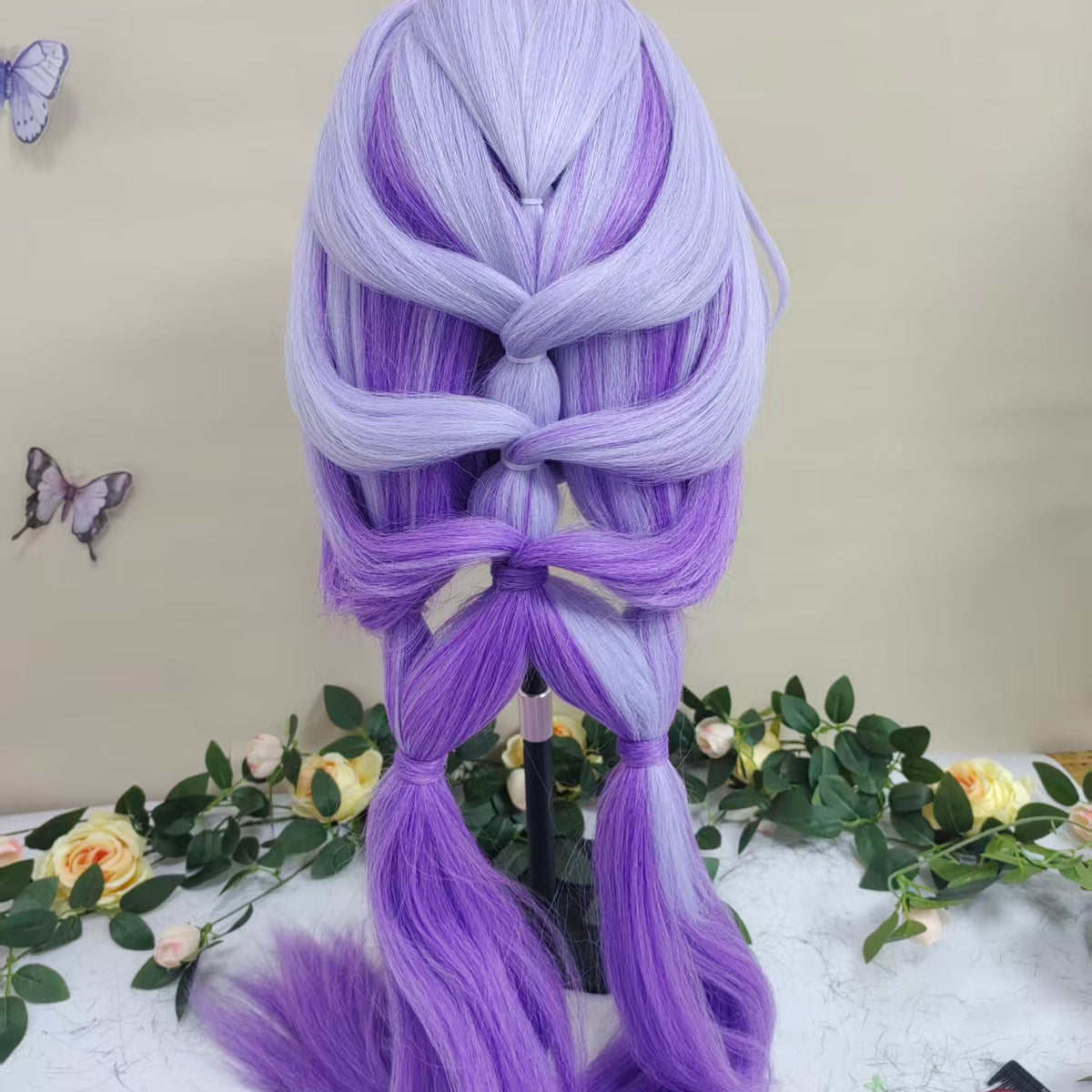 Honkai: Star Rail - Xiadie | Premium Synthetic Pre-Styled Anime Cosplay Wig, Hand Fluffy Styled Wig for Halloween, Comic Con, Roleplay & Portrait Photography