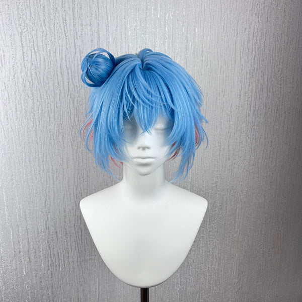 Xiao Qiao Time Witch Cosplay Wig | Honor of Kings Character Wig | Handmade Purple Pink Anime Wig | Fantasy Game Costume Hair