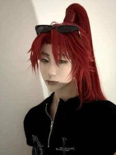 Qin Wu Cosplay Wig from The Ghost Hunter After Story – Handmade Silver Gray Short Anime Wig