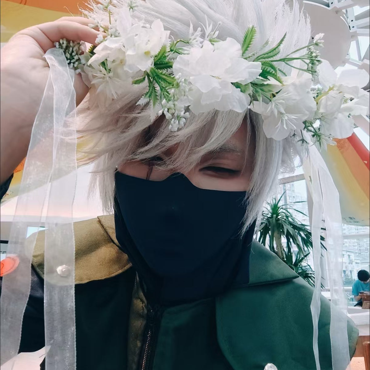 Honkai: Star Rail Phainon Custom Wig, Silver Gray Spiky Anime Cosplay Wig, Handmade Wig