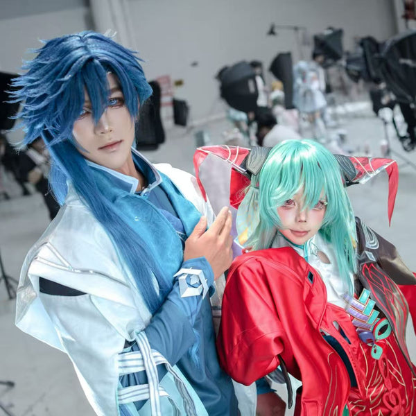 Hatsune Miku Wig Cosplay | Extra Long 100cm Twin Tails with Clip-On Ponytails | Realistic Scalp Effect Wig | Holographic Laser Fiber Hair for Anime Fans