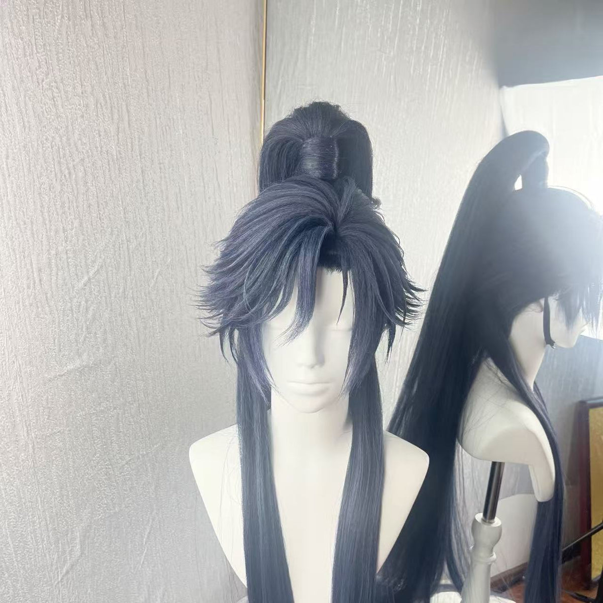 3 Styles Wear Fu Rong Cos Wig, Convertible into High Ponytail, Down Hair and Short Cut