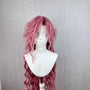Zhao Ran Cosplay Wig, Dusty Pink Gradient Extra Long Water Wave Curly Wig, Hand Layered Shaggy Bangs Ancient Style Male Wig for Game Cos, Hanfu & Portrait Shooting