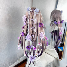 Load image into Gallery viewer, Black Tower Anti-Gravity Chinese Redesigned Wig | 12 Wire Supported, Full Flowers, Full Highlights, Butterfly Star Moon Ornaments