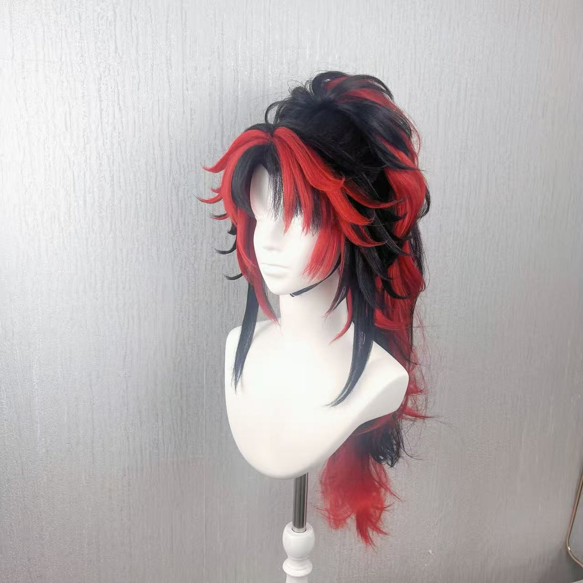Kokushibo | Premium Synthetic Pre-Styled Cosplay Wig, Professionally Fluffy Hand-Shaped, Perfect for Halloween Cosplay, Comic Con, Roleplay and Portrait Photography