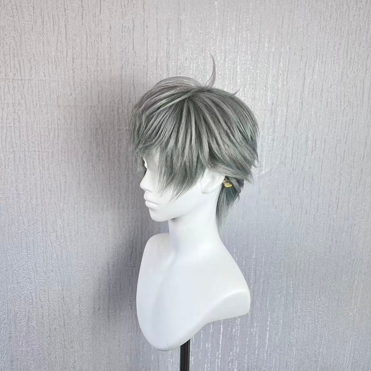 Alien Stage Till Grey Green Cos Wig
