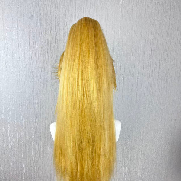 Honor of Kings Fei Golden High Ponytail Hand Styled Cosplay Wig