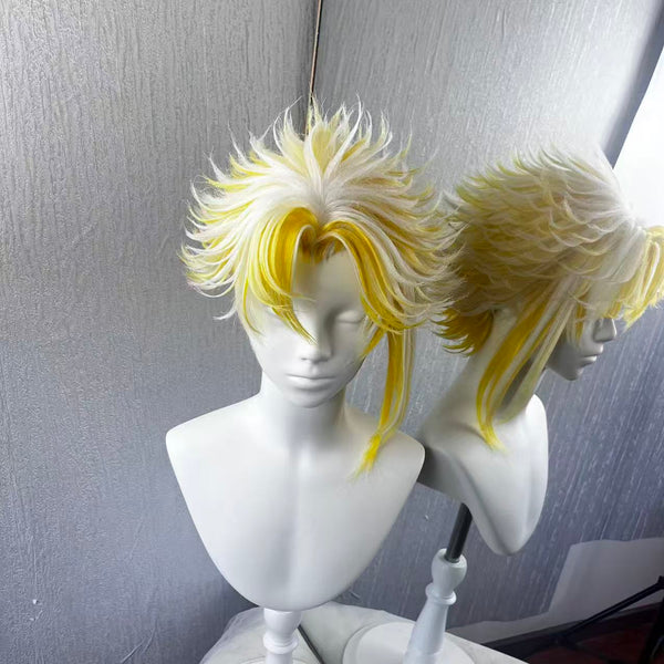 ao Short Cosplay Wig | Hand Pre-Styled Fluffy Layered Wig for Game Character Cosplay, Comic Con & Halloween Costume