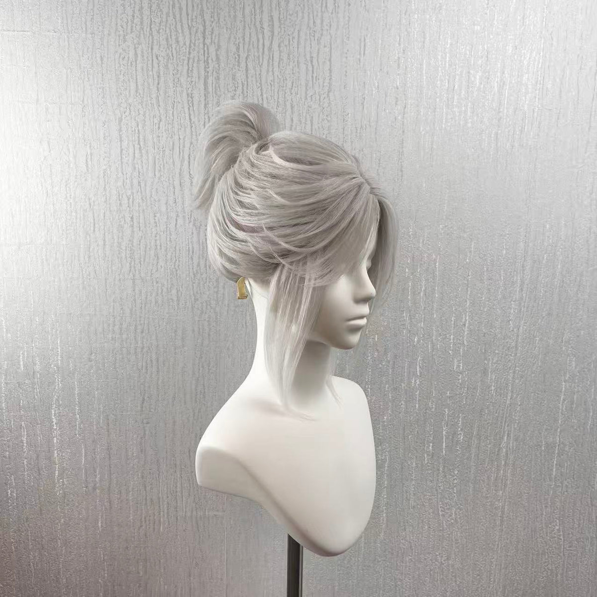 Ayanami Rei Ice Blue Layered Short Cosplay Wig | Hand Pre-Styled Anime Wig for Comic Con, Halloween & Roleplay