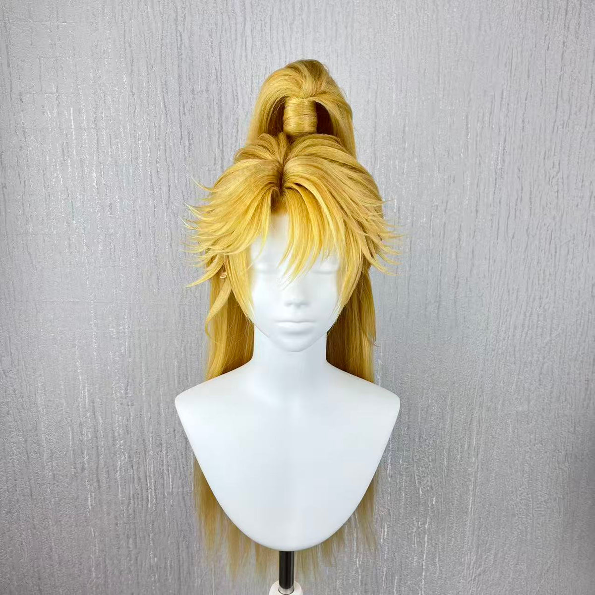 Honor of Kings Fei Golden High Ponytail Hand Styled Cosplay Wig