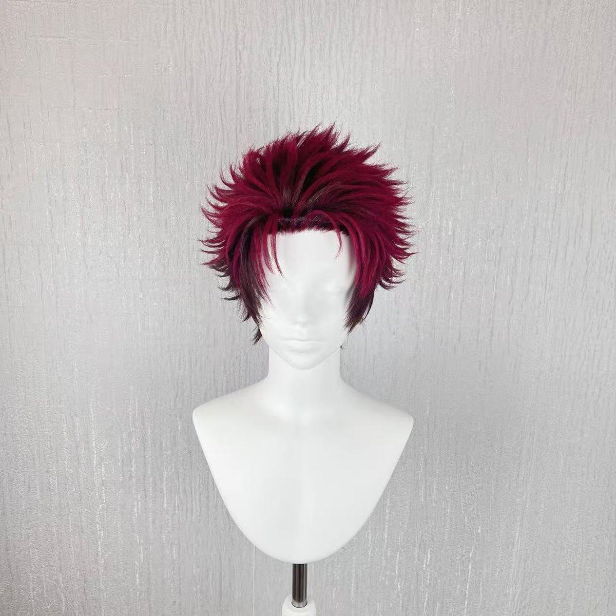 Demon Slayer Kamado Tanjiro Cosplay Wig, Perfect for Halloween, Comic Con and Shooting