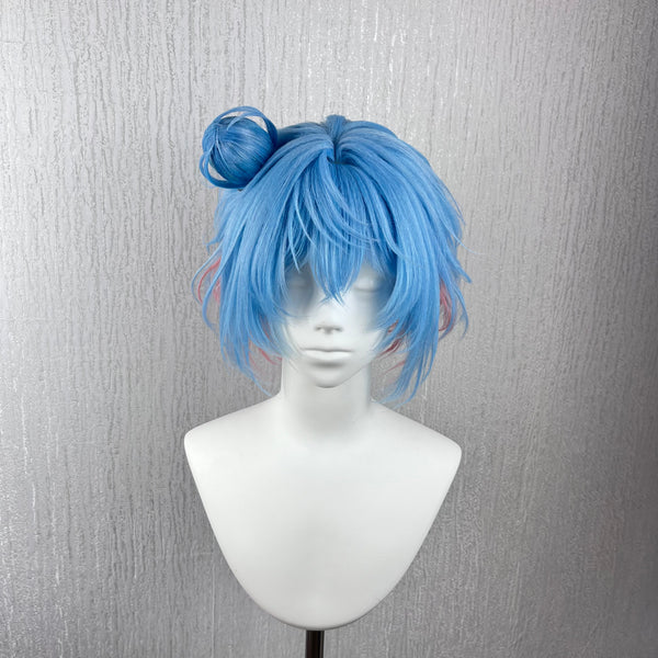 Xiao Qiao Time Witch Cosplay Wig | Honor of Kings Character Wig | Handmade Purple Pink Anime Wig | Fantasy Game Costume Hair