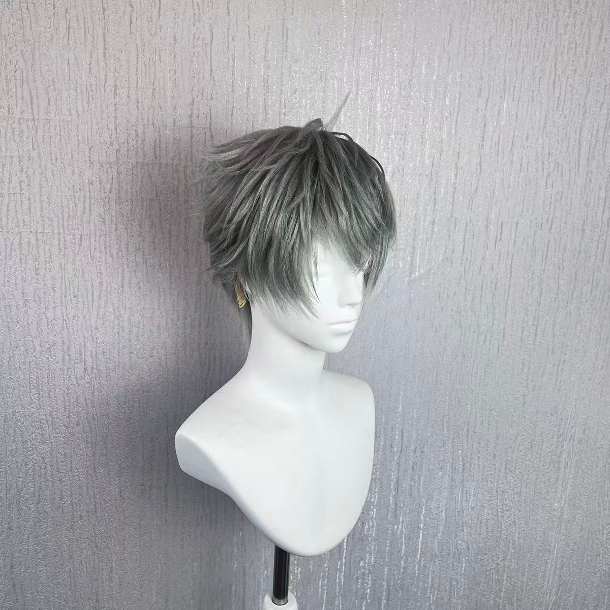 Alien Stage Till Grey Green Cos Wig