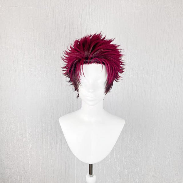 Demon Slayer Kamado Tanjiro Cosplay Wig, Perfect for Halloween, Comic Con and Shooting