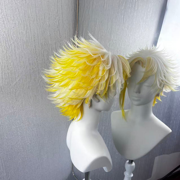 ao Short Cosplay Wig | Hand Pre-Styled Fluffy Layered Wig for Game Character Cosplay, Comic Con & Halloween Costume