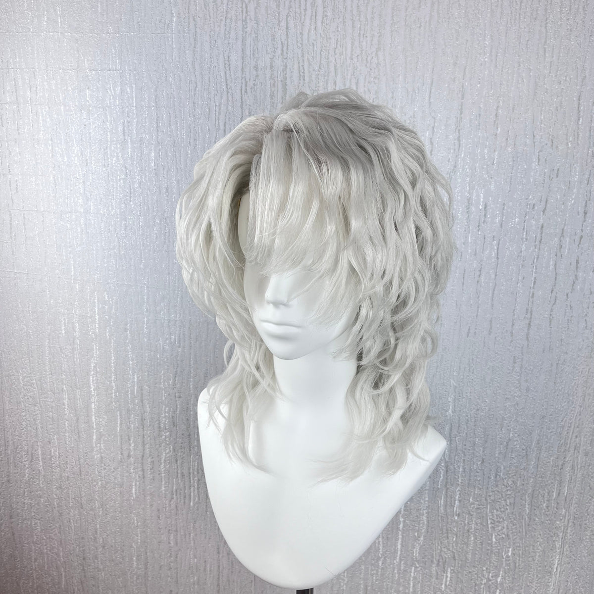Demon Slayer Rui Cosplay Wig - Silver White Wavy
